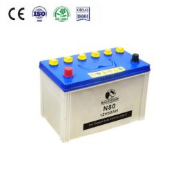 12V 80ah Dry charged Automotive Starter battery 