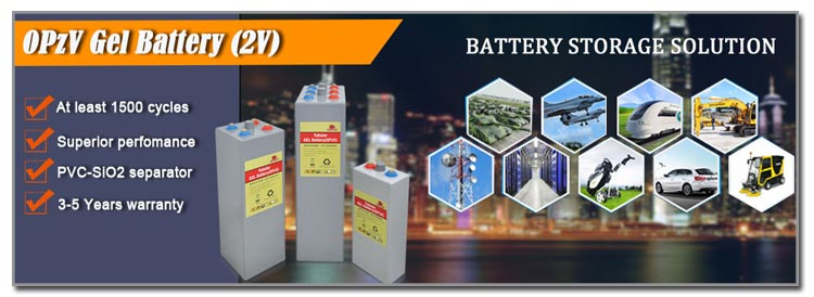 2v 500ah solar OPzV Gel battery